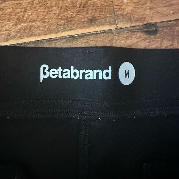 Betabrand black ponte M business casual minimalist knit pants - Picture 2 of 4